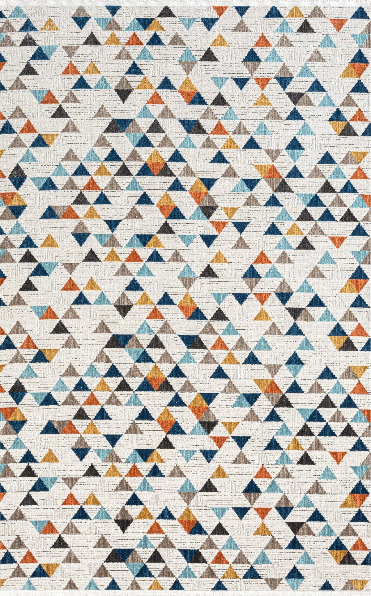 Multicolour Triangle Mosaic Area Rug HL003 top view