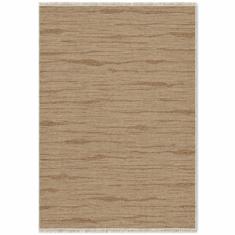 Paper Weave Sand & Taupe Textured Washable Rug