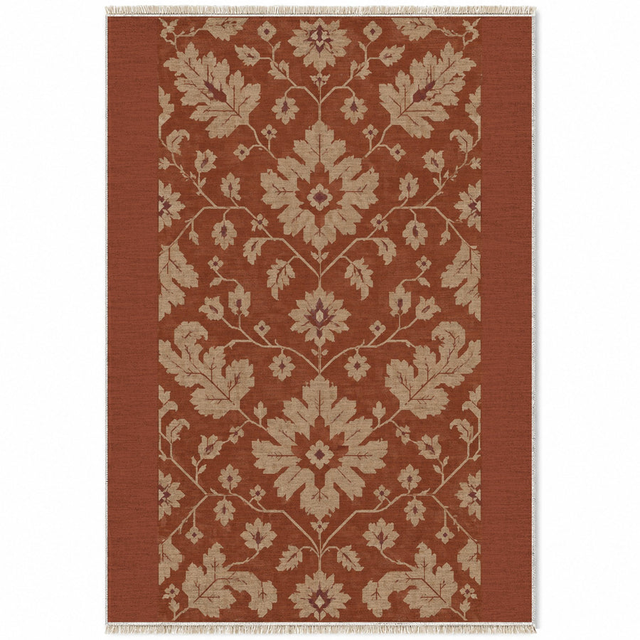 Quiet Oushak Rust & Sand Vintage Washable Rug