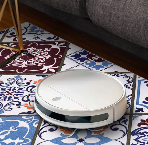 Rugs Depot Modern Beige Floral Washable Rug Design 4002