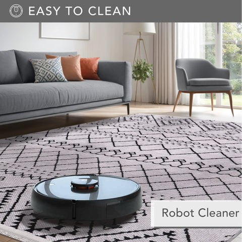 Machine Washable Rug RW1801 – GRAY Soft Chenille