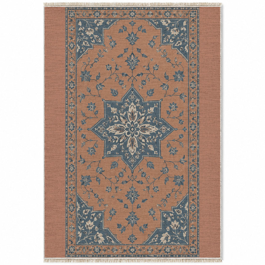 Star Reserve Clay & Denim Vintage Washable Rug