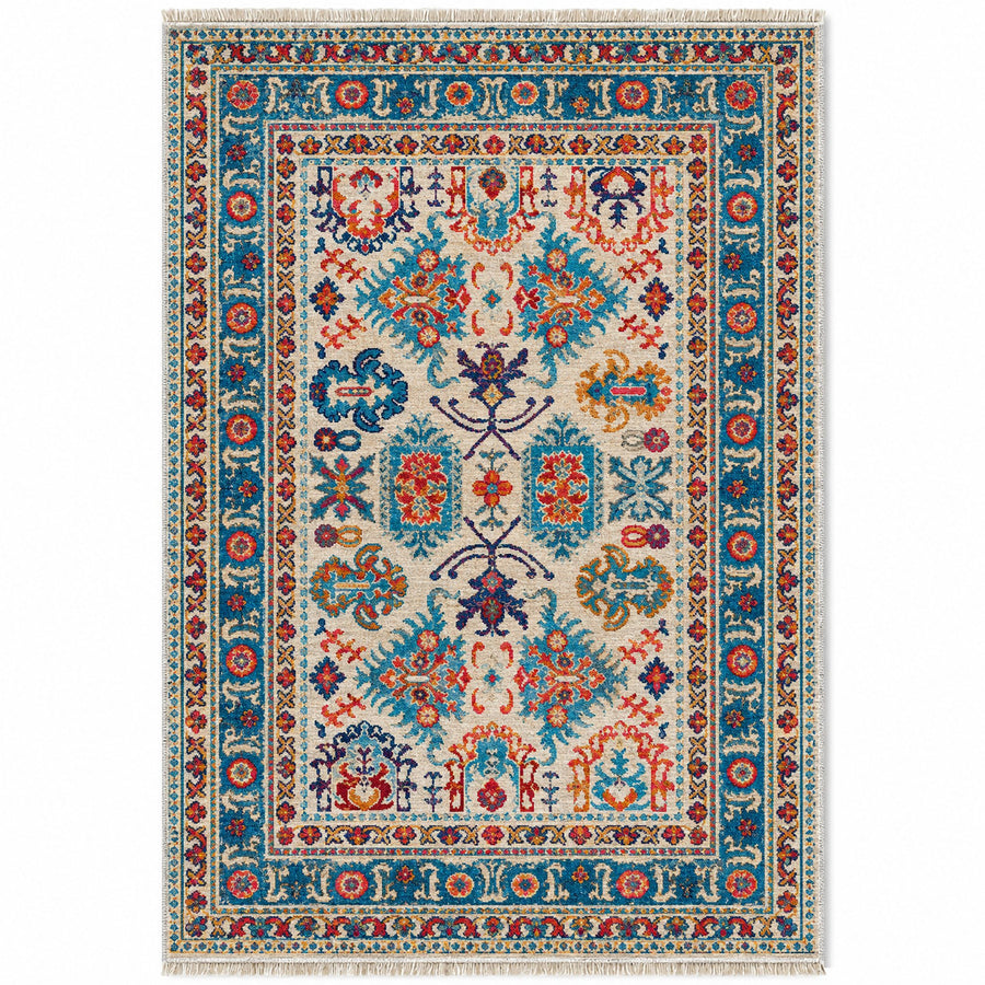 Vintage Heriz 7650 Sapphire Washable Rug