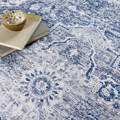 Washable Rug Eterna Blue