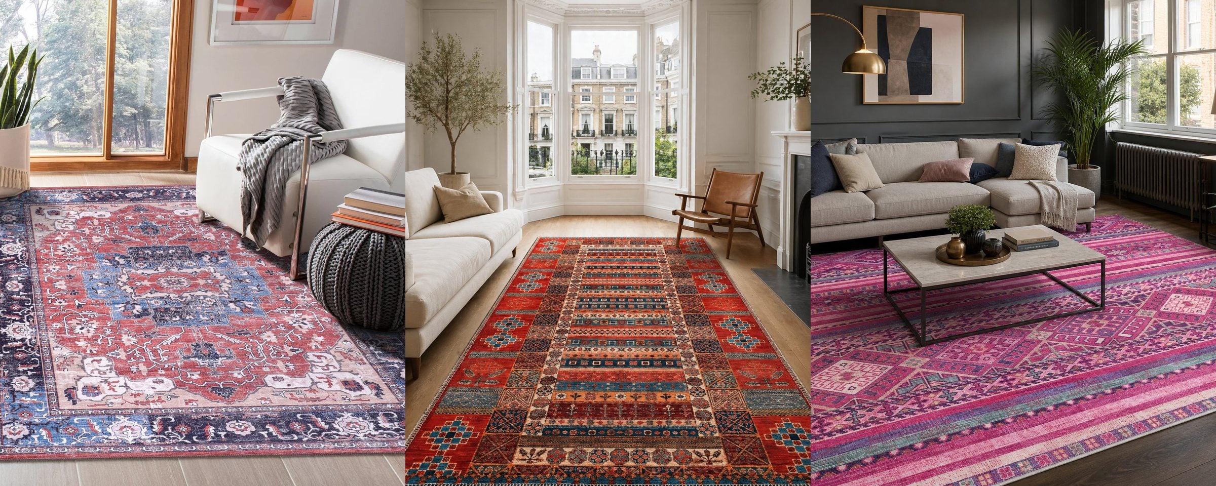 London stock rugs in UK living rooms